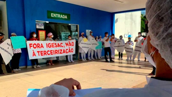 Após manifestação na UPA da Baixada, Igesac diz que não há qualquer forma de terceirização no setor