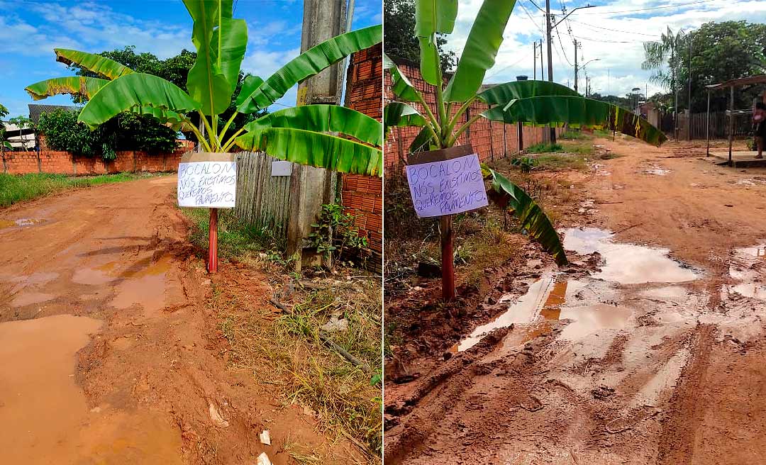 Moradores da Rua Mustafa Ezaco cobram Bocalom recuperação da via: “nós existimos”