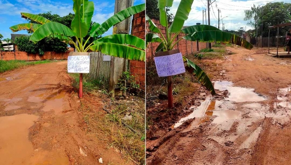 Moradores da Rua Mustafa Ezaco cobram Bocalom recuperação da via: “nós existimos”