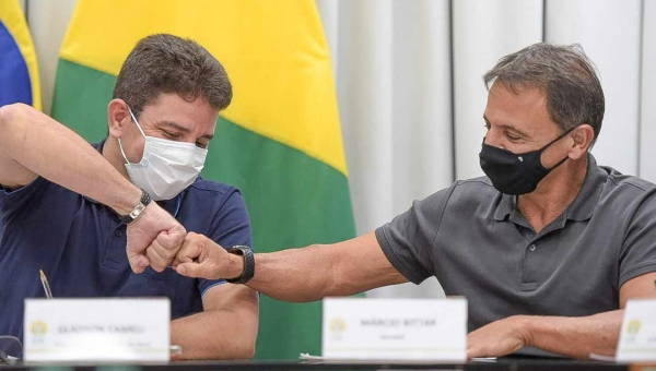 Durante encontro com Gladson, Marcio Bittar garante liberação de recursos do orçamento da União para o Acre