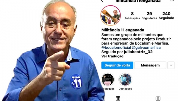 Militância enganada por Bocalom cria perfil no Instagram e Facebook e ‘detona’ prefeito nas redes