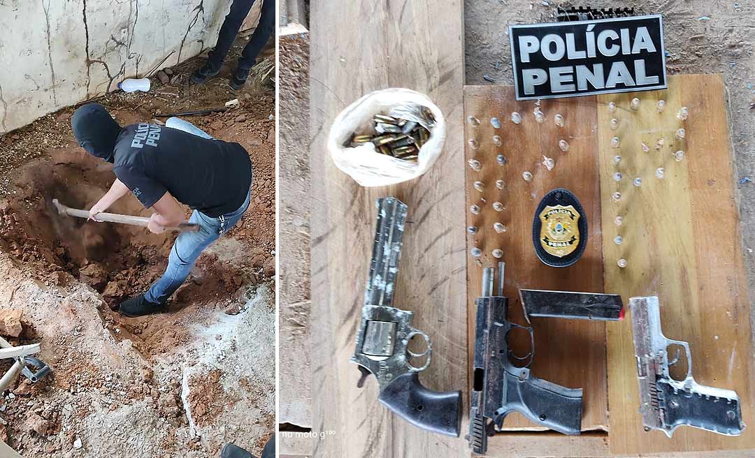 Polícia Penal apreende três armas de fogo em Complexo Penitenciário de Rio Branco