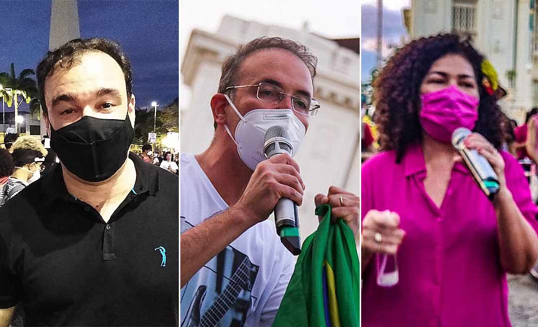 Perpétua, Léo e Zen foram ao ato anti-Bolsonaro e defenderam o impeachment do presidente