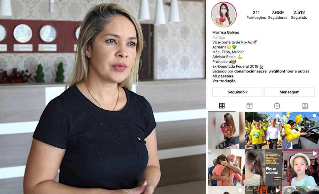 Marfiza Galvão apaga publicações sobre fim do casamento com Sérgio Petecão