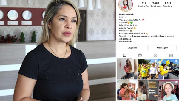 Marfiza Galvão apaga publicações sobre fim do casamento com Sérgio Petecão