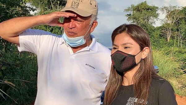 Em peregrinação pelos municípios, Petecão e Jéssica Sales visitam prefeitos de Acrelândia e Plácido