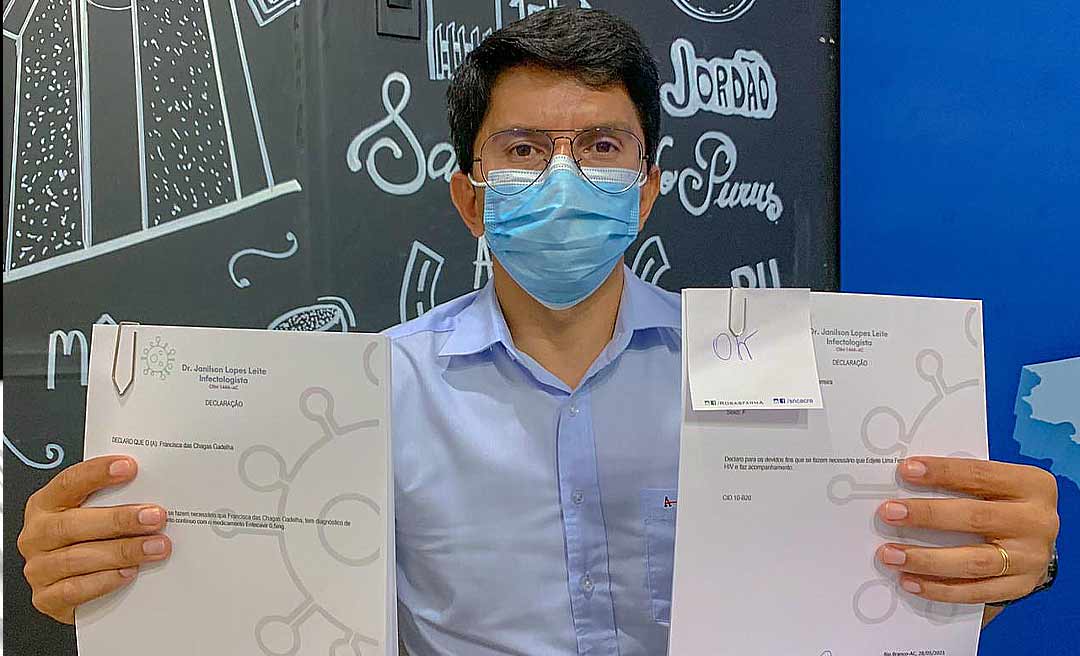 Jenilson Leite auxilia portadores de hepatite com laudos para a vacinação contra à covid-19