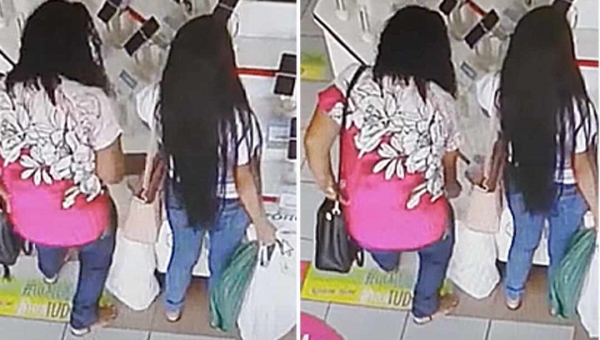 Câmeras flagram mulheres furtando em loja Gazin em Rio Branco