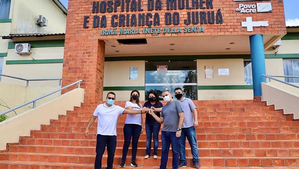 Jéssica Sales visita e anuncia R$ 1,5 milhão para Maternidade de Cruzeiro do Sul