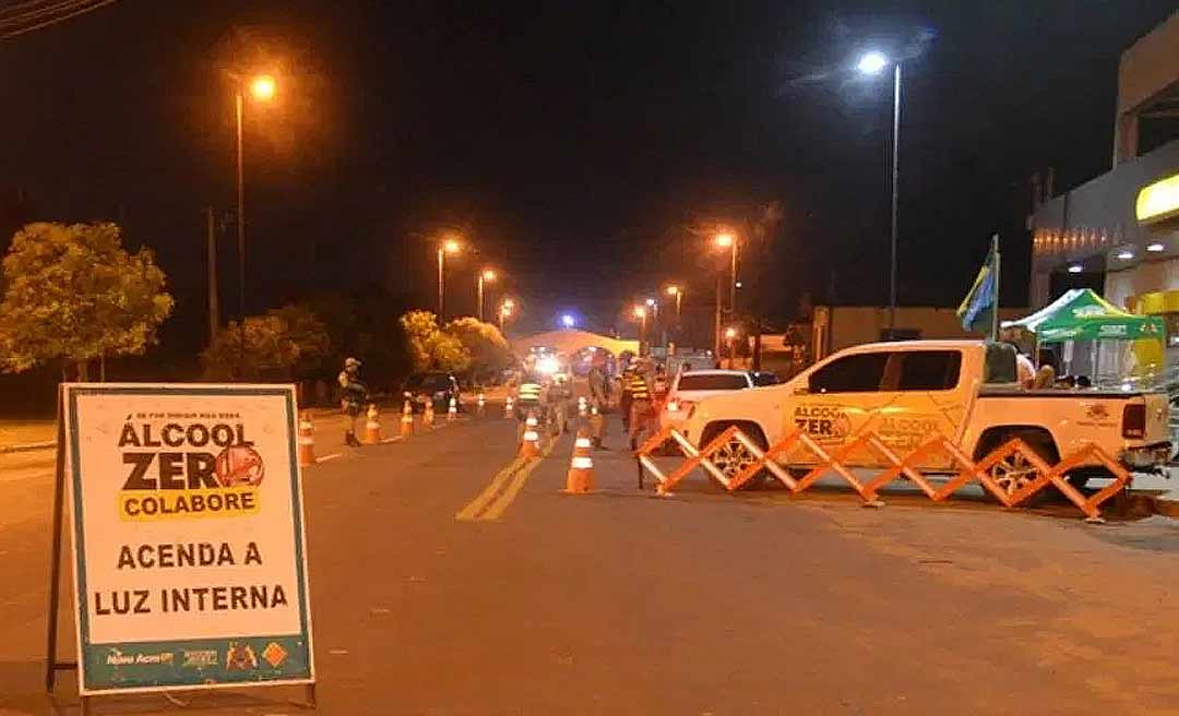 Fiscalização flagra 24 motoristas dirigindo bêbados na mesma noite