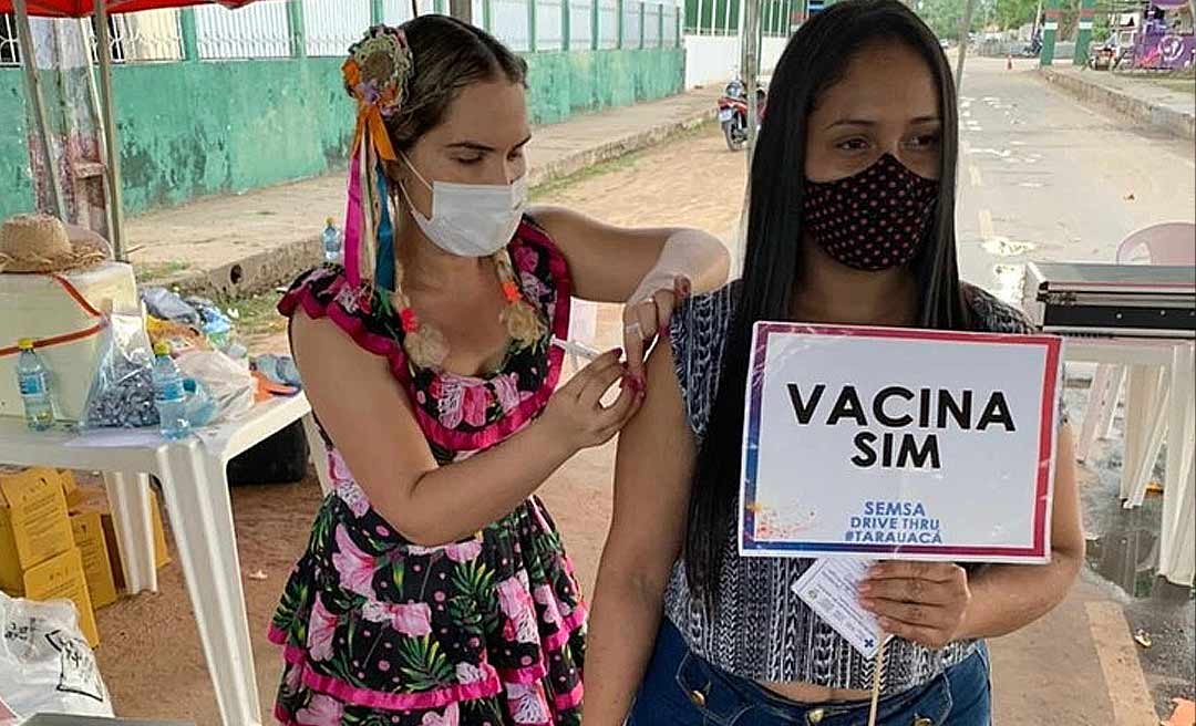 Tarauacá inicia vacinação de pessoas com 18 anos ou mais nesta segunda-feira