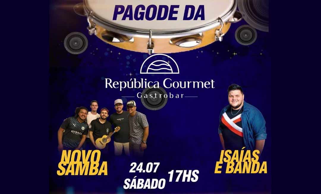 República Gourmet Gastrobar realiza rodada de pagode neste sábado a partir das 17 horas