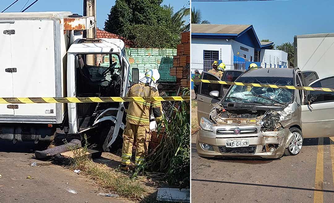 Motorista invade a preferencial e acaba causando acidente na Nova Estação, em Rio Branco