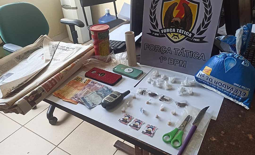 Narcotraficantes são presos na Betel com barrilha, crack e oxidado de cocaína