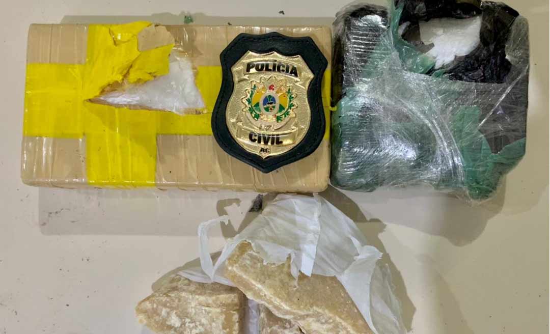 Polícia Civil prende em Feijó casal do tráfico com mais de dois quilos de drogas