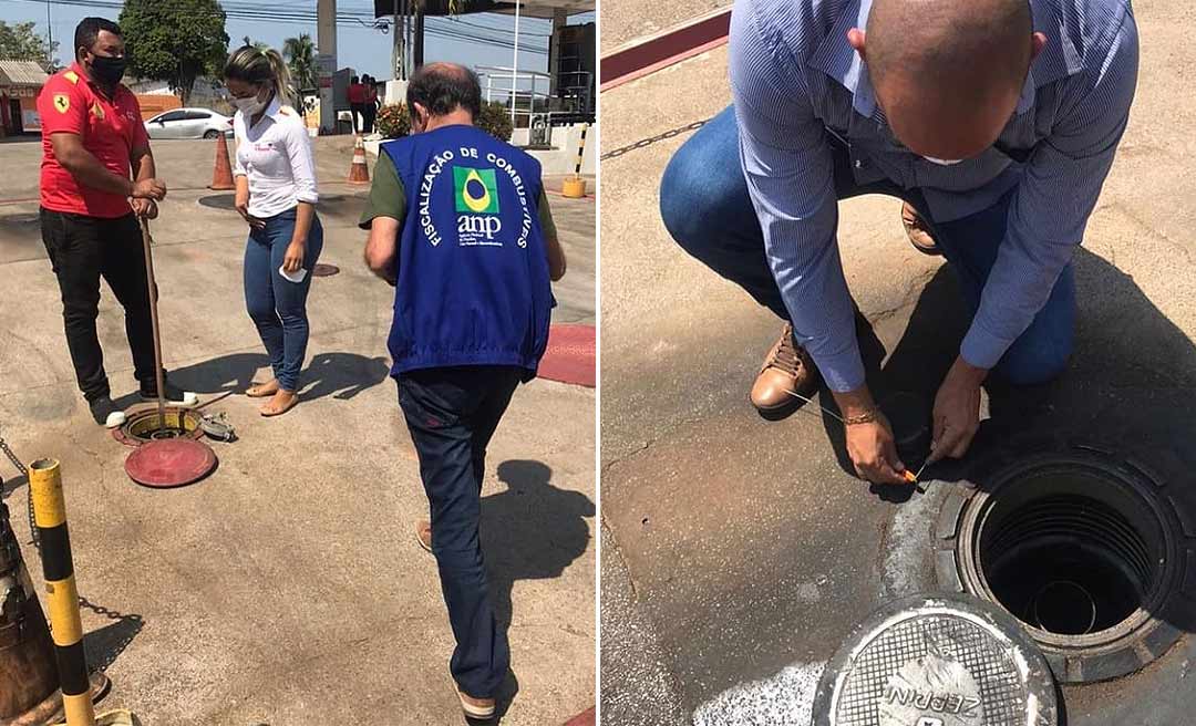 Posto de combustível na rua Minas Gerais, em Rio Branco, é interditado pela ANP