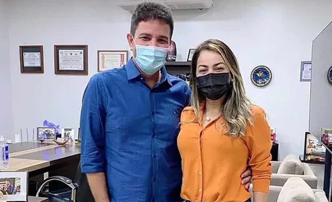 Em vídeo, Fernanda Hassem desmente boatos de rompimento com Gladson e diz: "A gente sonha junto pelo bem do Acre, pelo bem de Brasileia"