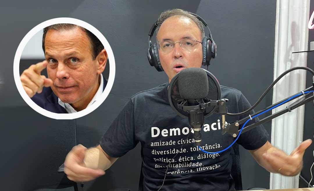 Leo de Brito afirma que votará em João Doria se este for para o 2º turno com Bolsonaro