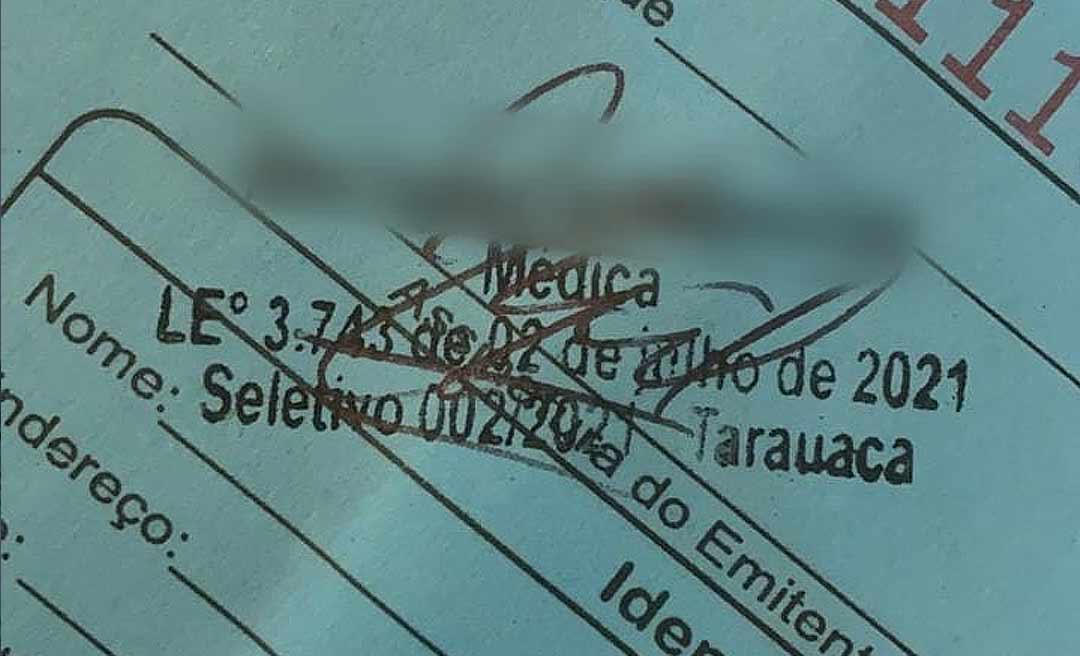 CRM-AC aciona MP para denunciar atuação ilegal de profissionais médicos na prefeitura de Tarauacá