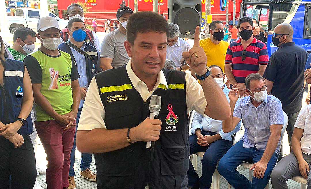 “O povo é sábio!”, diz Gladson Cameli ao comentar eleições de 2022