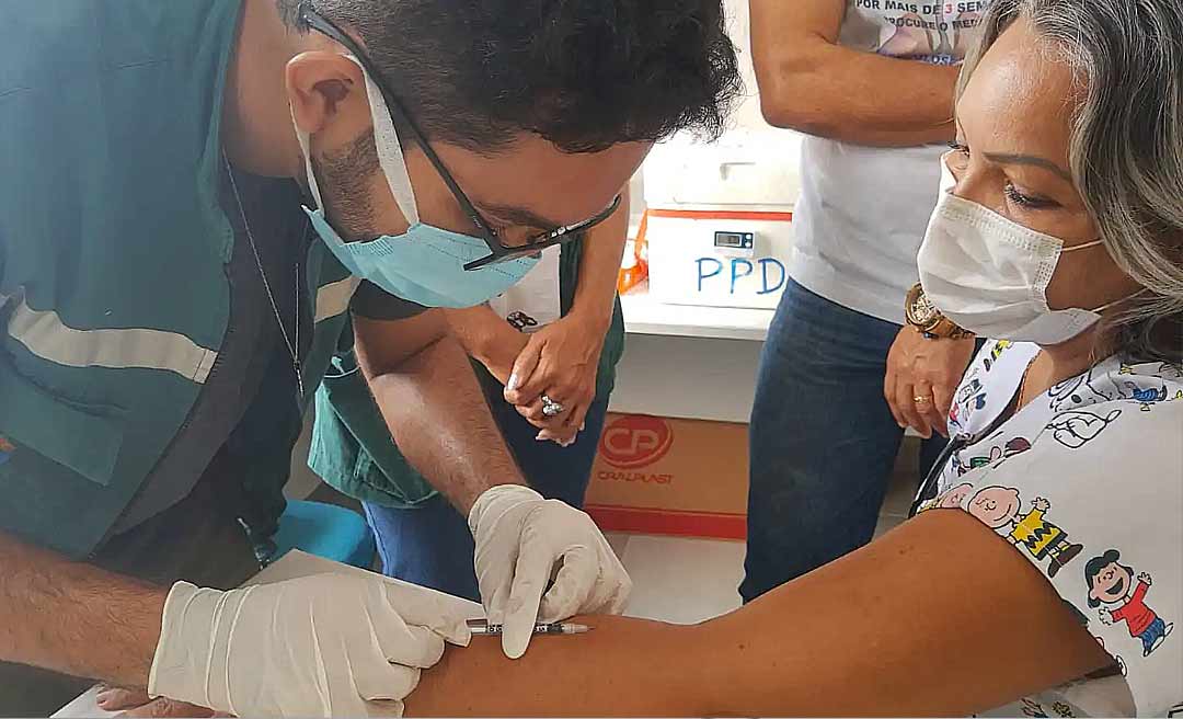 Equipe de saúde de Rio Branco recebe treinamento teórico e prático em Prova Tuberculínica