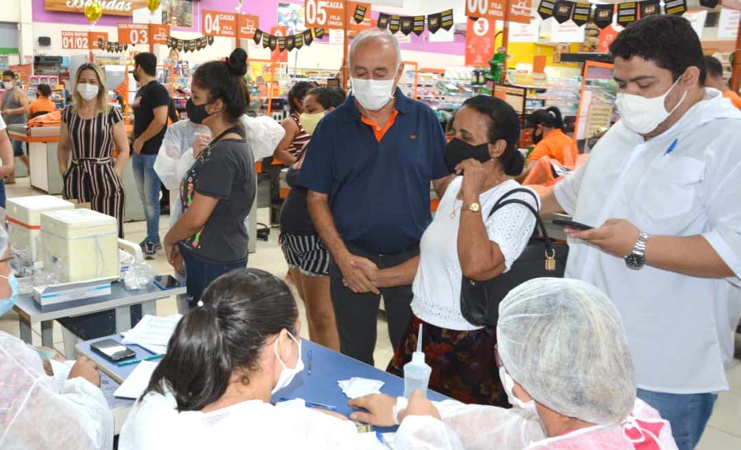 Mais de 7 mil pessoas receberam a vacina contra a covid-19 no dia “D” realizado pela Prefeitura de Rio Branco