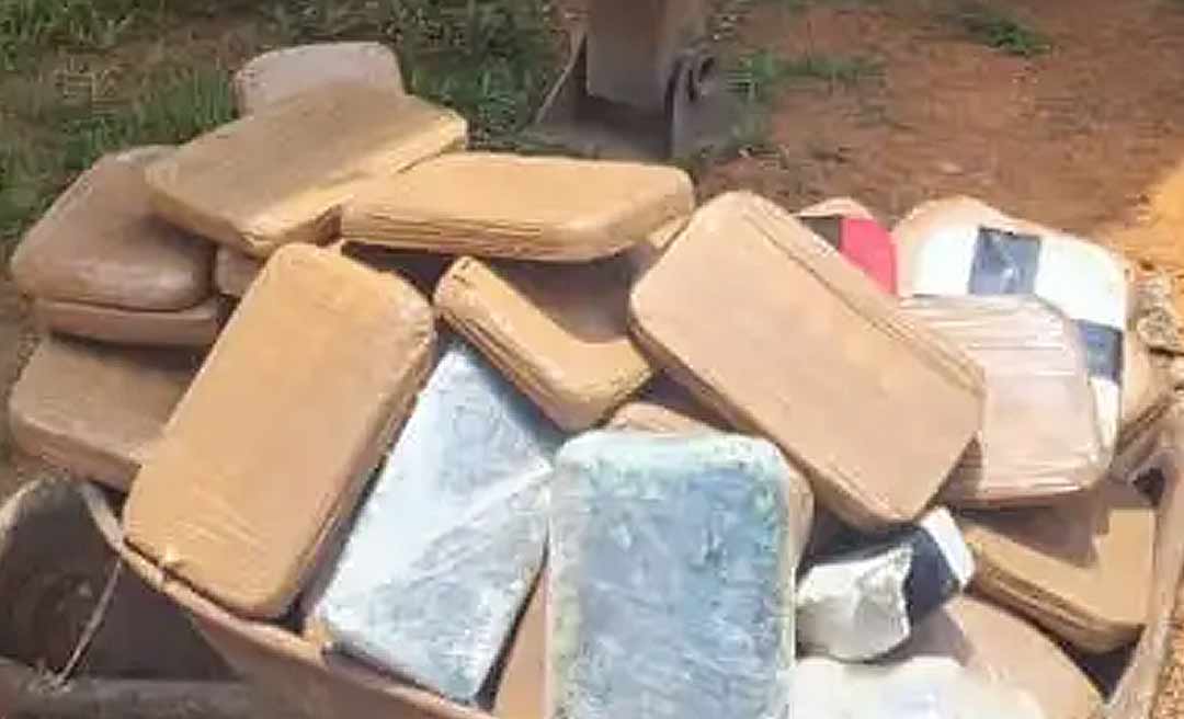 Carreta é apreendida com 61 quilos de cocaína; caminhoneiro foge por área de mata