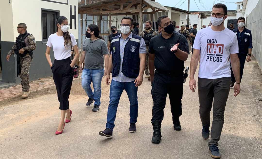 A pedido do Iapen, Ministério Público Federal visita o Complexo Penitenciário de Rio Branco