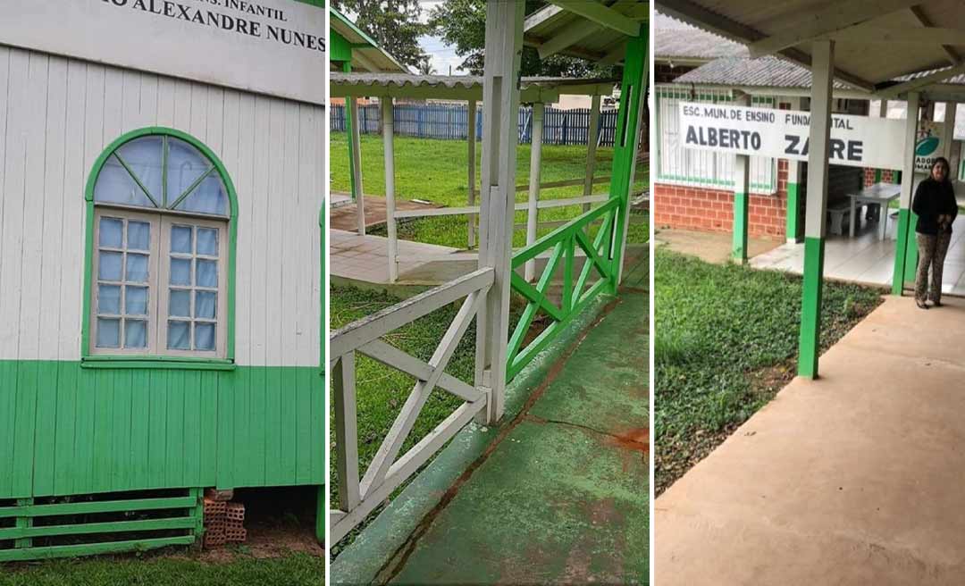 Escolas municipais de Senador Guiomard não retomaram aulas presenciais porque estão abandonadas, denuncia vereadora