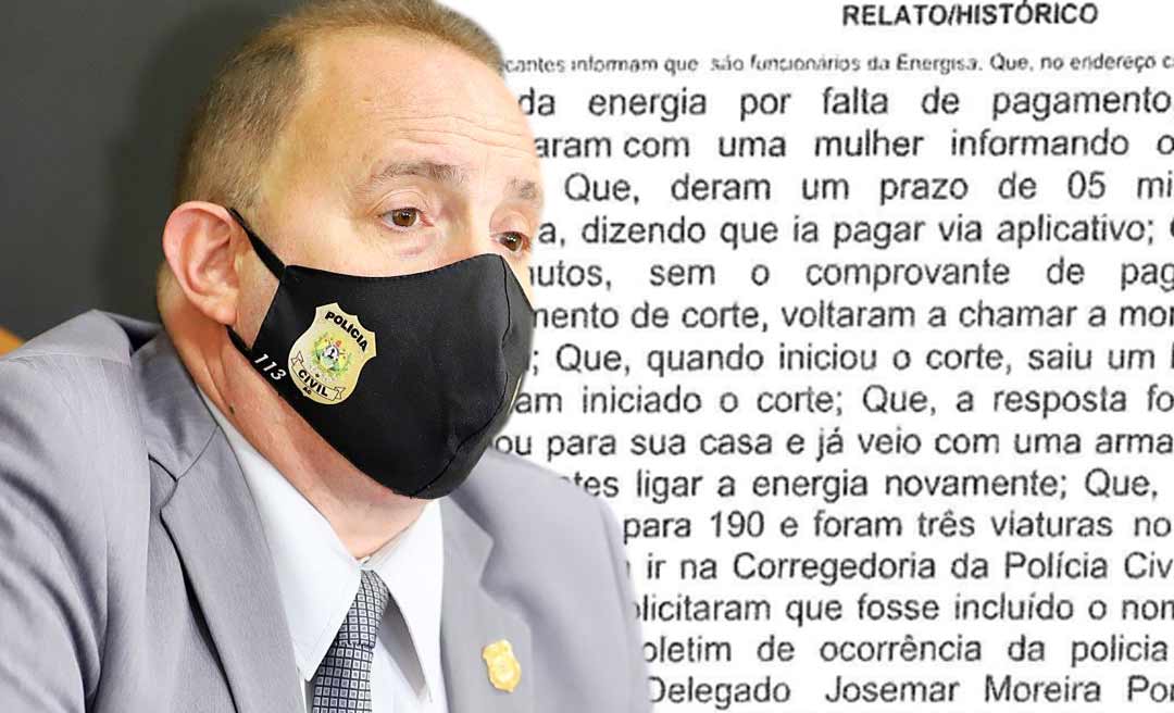 Funcionários da Energisa dizem que foram obrigados a religar energia na casa do diretor da Polícia Civil após ameaça