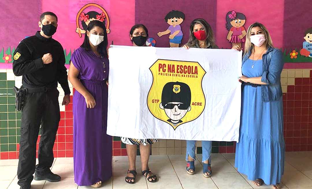 Polícia Civil retoma projeto social e PC na Escola é apresentado a pais e alunos da Escola Ayrton Sena em Rio Branco