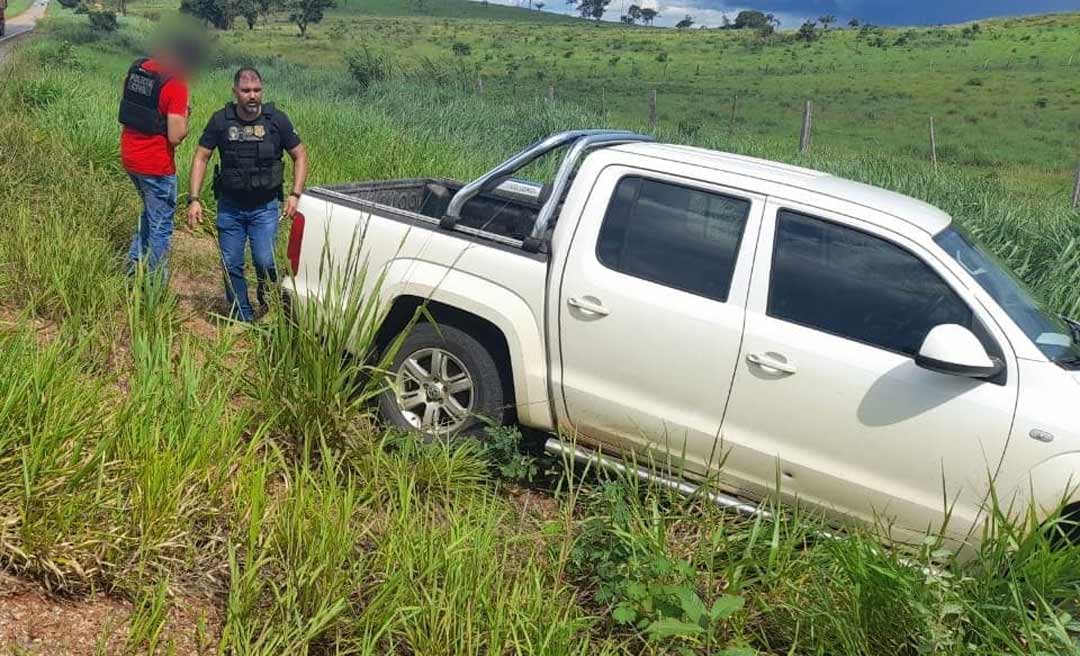 Operação integrada das Policias Civil e Rodoviária recupera caminhonete roubada que estava sendo levada para Bolívia