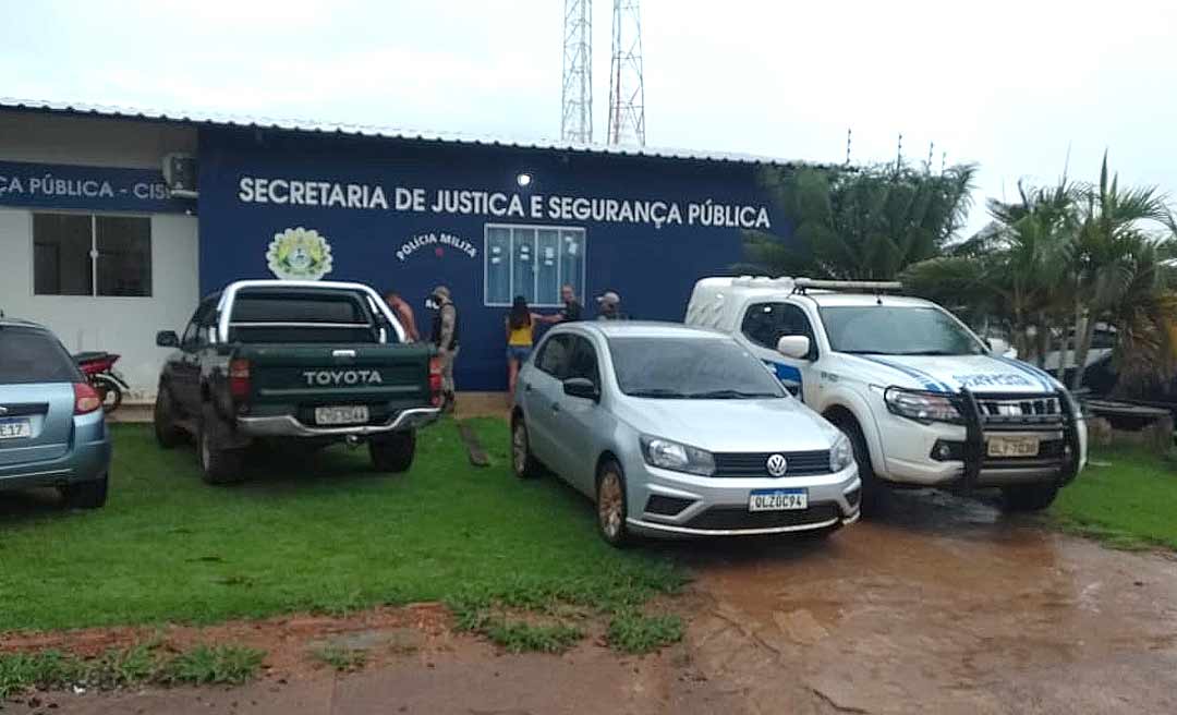 Ação integrada das Polícias Civil e Militar prende três por tráfico em Acrelândia