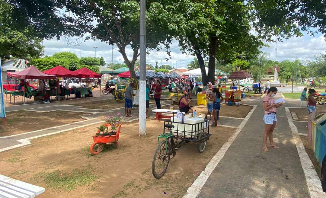 Ambulantes amargam prejuízo após cancelamento da São Sebastião em Xapuri