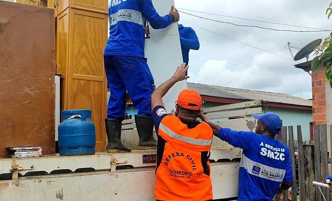 Familias do “Rabo da Besta” são retiradas de casa por causa do risco de desabamento