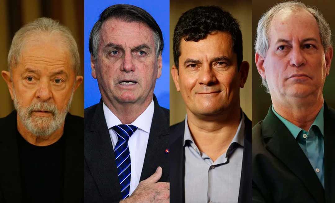 Pesquisa Ipespe/XP: Lula, 44%; Bolsonaro, 24%; Moro e Ciro, 8%