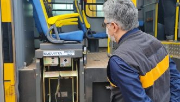 Porto Acre: MPAC inspeciona acessibilidade no transporte público escolar