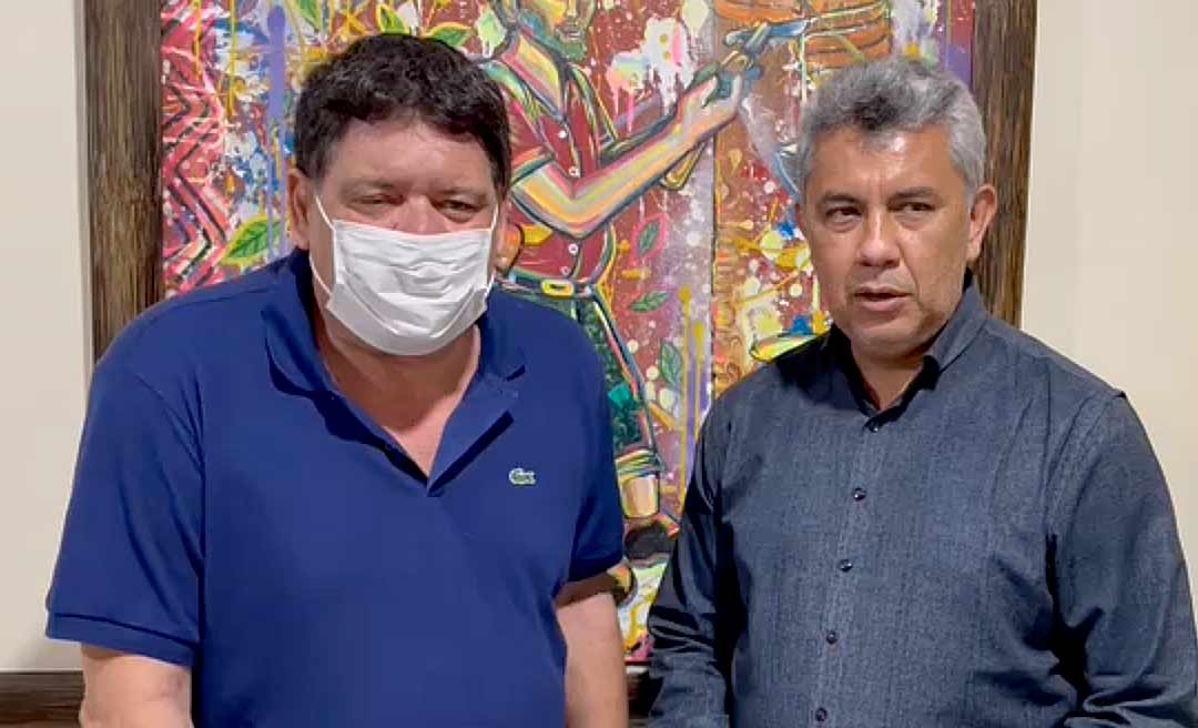 Prefeito Bira Vasconcelos agradece Flaviano Melo pelo apoio à administração dele em Xapuri