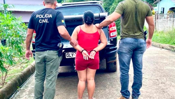 Polícia Civil prende mulher por tráfico de drogas e receptação em Marechal Thaumaturgo