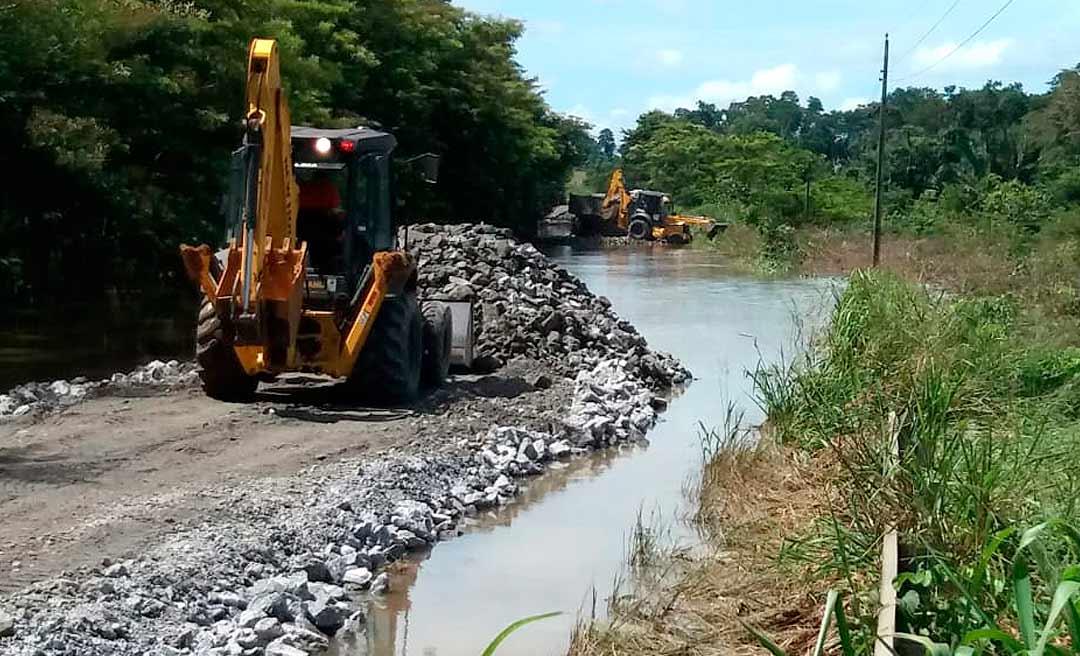 PRF prevê liberação da BR-364 na terça-feira após elevação de trecho