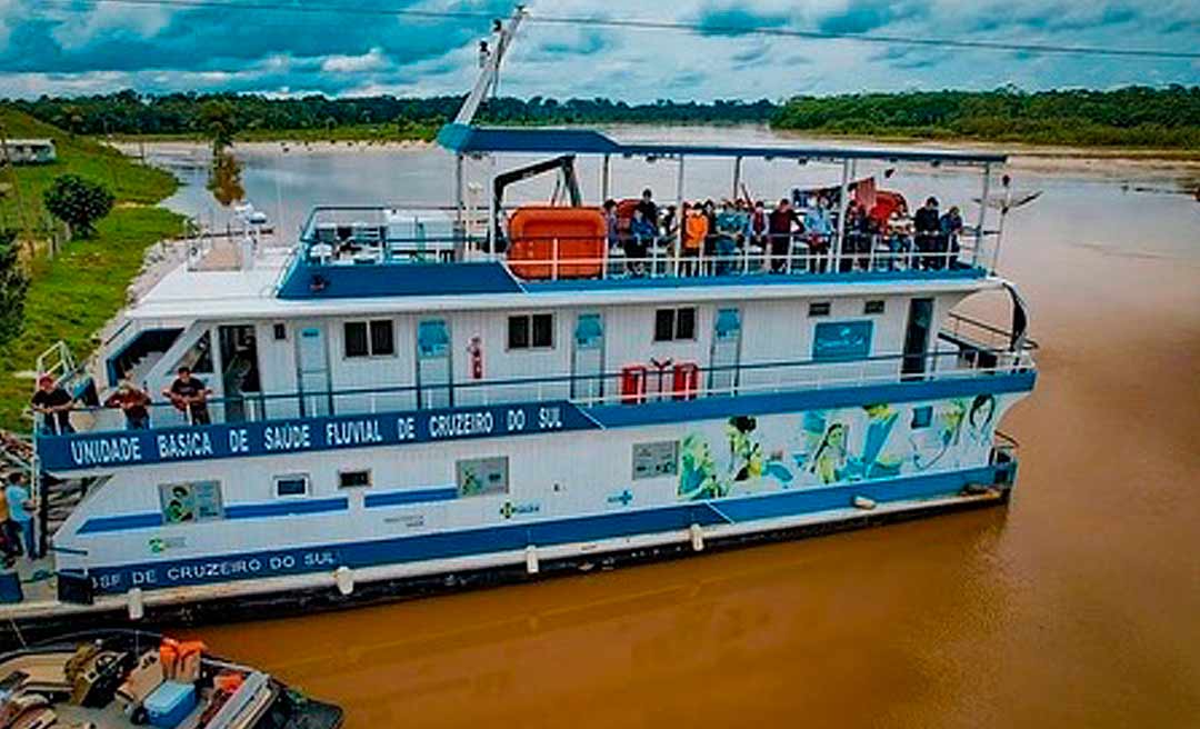 Prefeitura vai manter Unidade Fluvial de Saúde de inverno a verão atendendo ribeirinhos