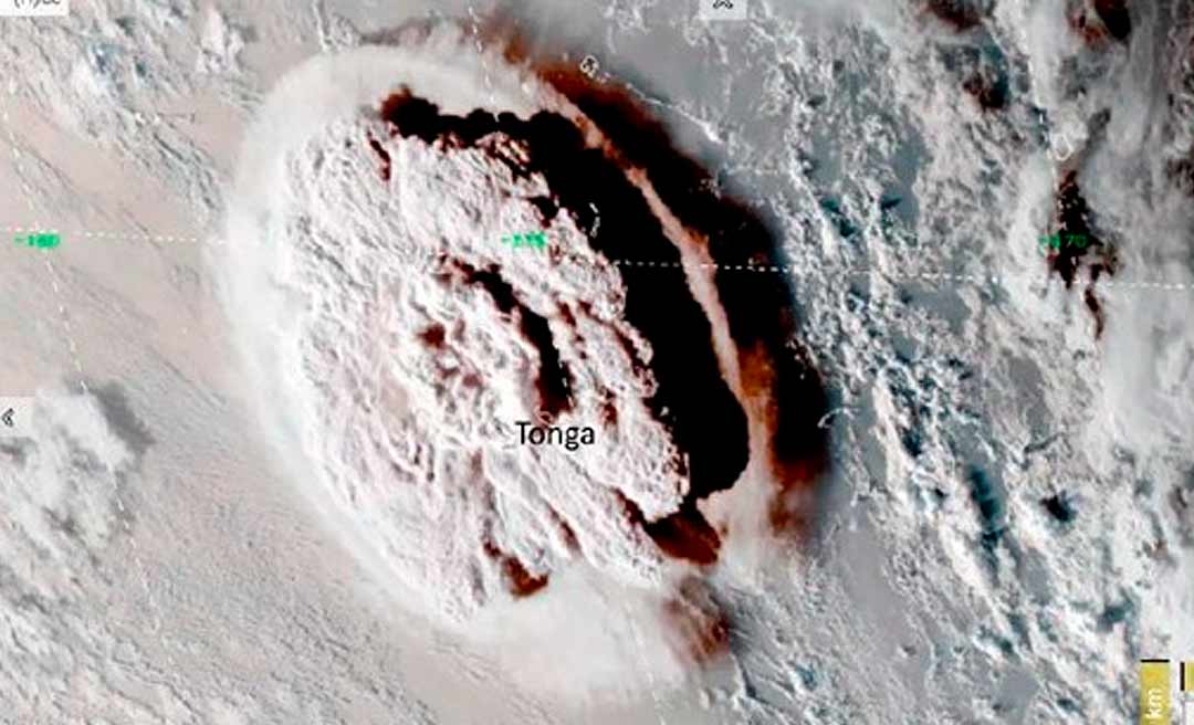 Estações meteorológicas no Acre captam erupção de vulcão em Tonga