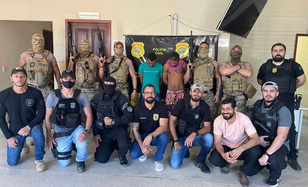 Polícia Civil prende em Feijó líder da facção criminosa que atuava na cidade de Tarauacá