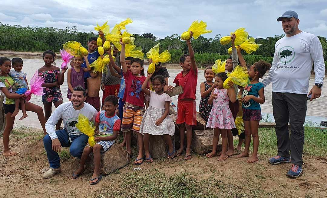 Delegado cria projeto social e entrega 1.300 ovos de Páscoa no interior do Acre