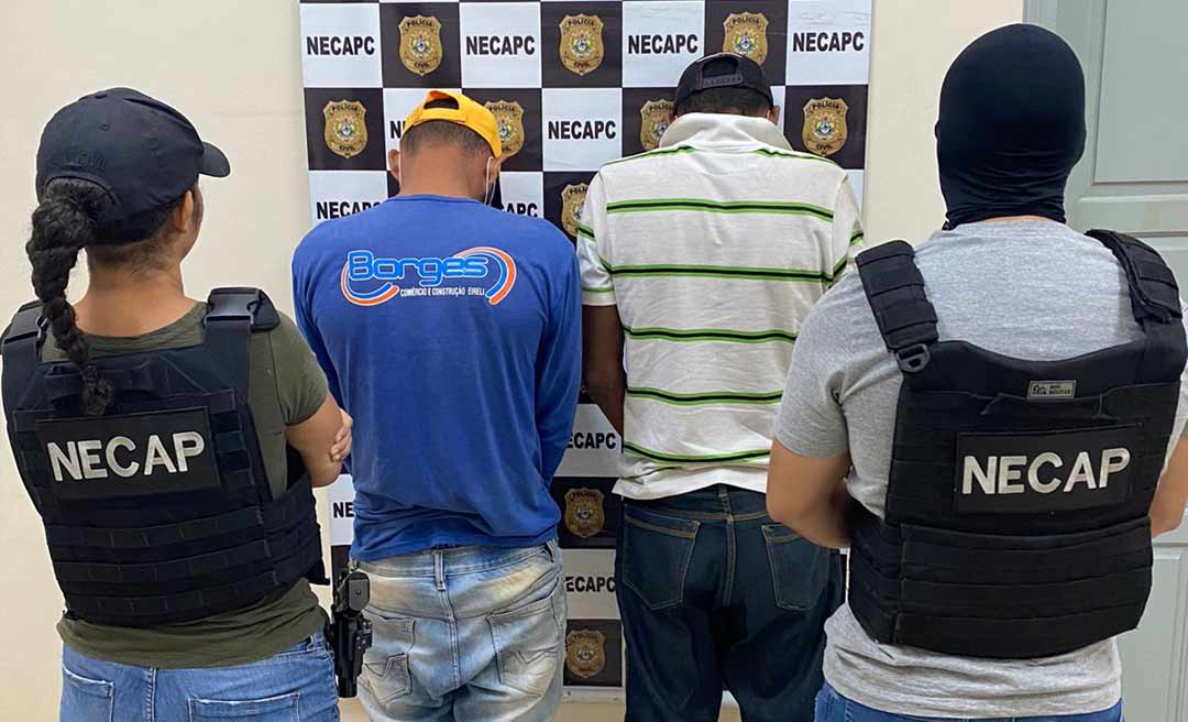 Policia Civil prende três pessoas por roubo, quebra de medida protetiva e estupro em Rio Branco