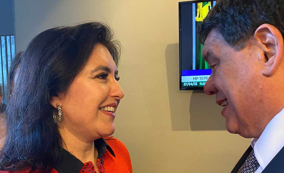 Flaviano se reúne com Simone Tebet e apresenta nomes de Jéssica e Mara para o Senado e o Governo do Acre