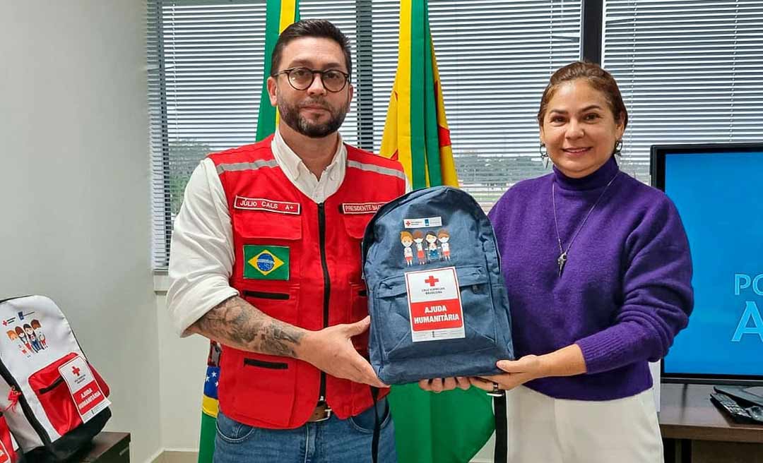 TJAC e Cruz Vermelha Brasileira assinam Termo de Compromisso para doação de kits escolares no interior do Acre