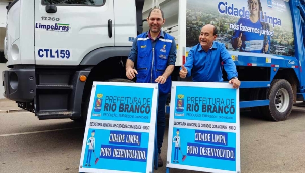 Prefeito Tião Bocalom entrega novos caminhões coletores de lixo doméstico