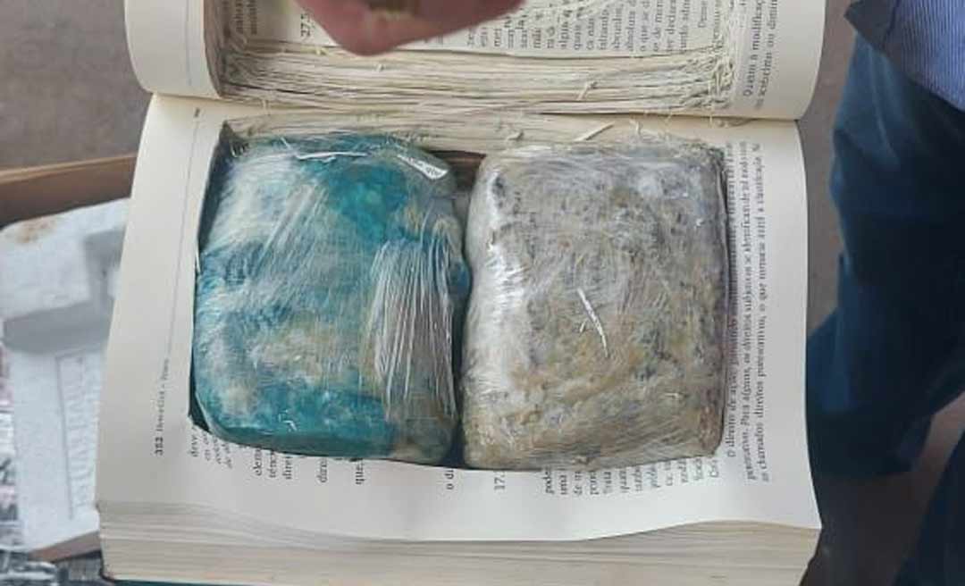 Polícia do Maranhão apreende Cocaína, Crack e Maconha dentro de livros enviados de Rio Branco