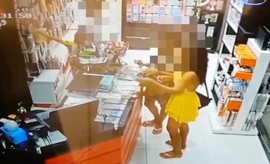 Mulheres usam criança em furtos de celulares em lojas de Rio Branco